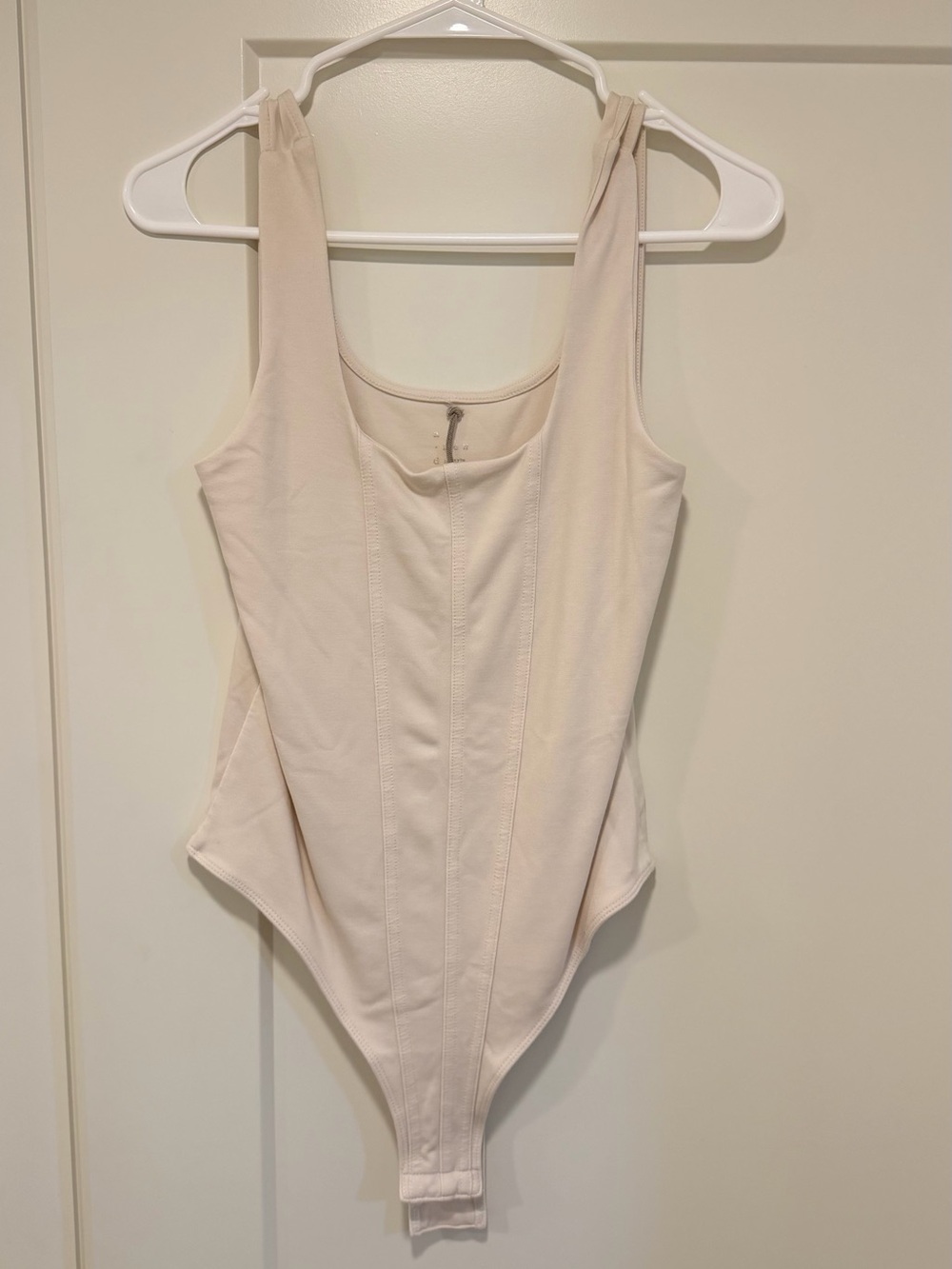 A New Day Beige Lined Bodysuit